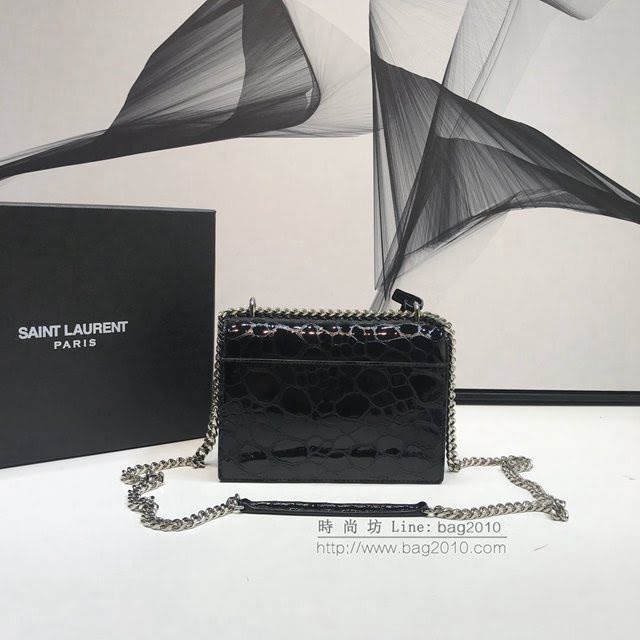 YSL爆款女士包包 聖羅蘭經典款復古龜紋壓花鏈條包 YSL肩背斜挎包 441972  jjh1067